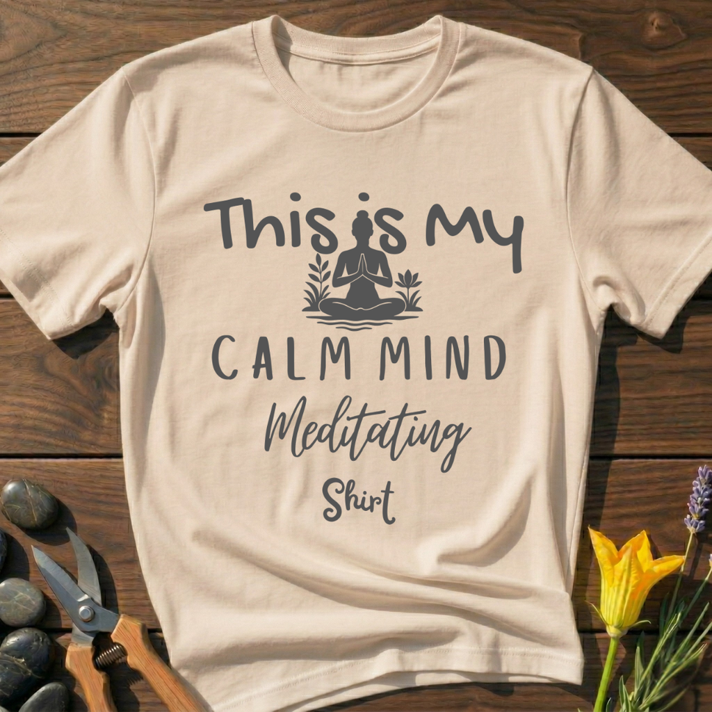 Calm Mind Meditating Shirt T-Shirt