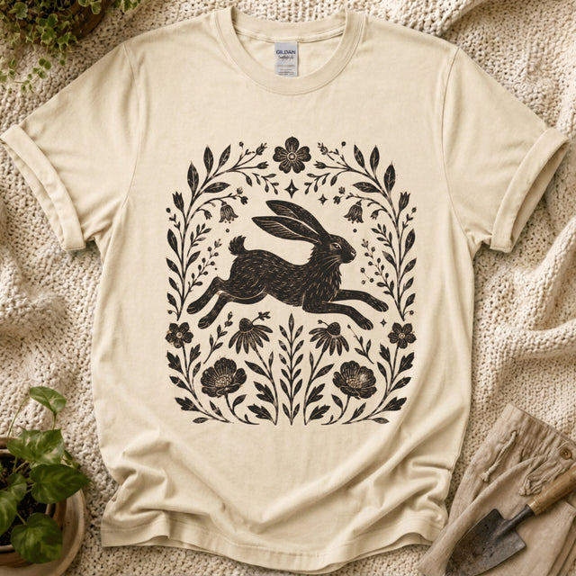 Rabbit Meadow T-Shirt - Zen & Zucchinis garden graphic tee