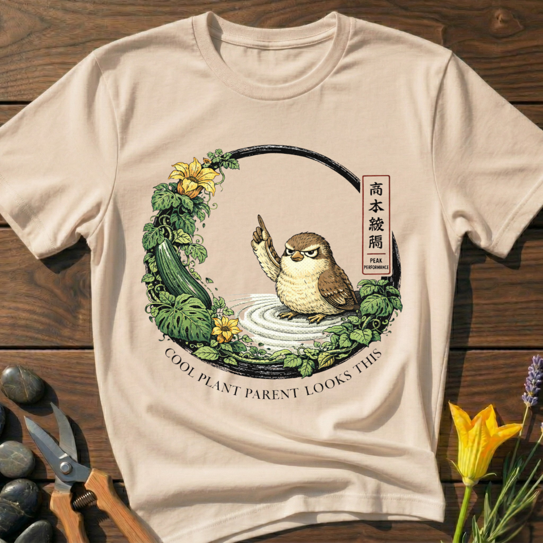 Cool Plant Parent T-Shirt - botanical nature graphic t-shirt, minimalist design, unisex tee for Nature Lovers, Garnder, Farmer, Plant Lovers