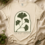 Slow Down Ginkgo T-Shirt by Zen & Zucchinis Slow Garden Club