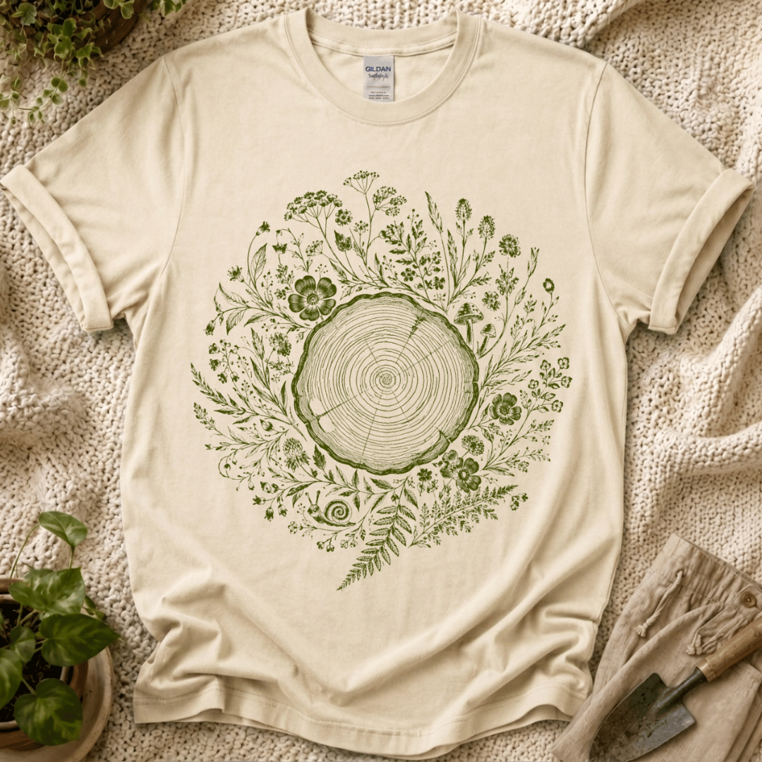 Rooted in Slow Time Botanical T-Shirt