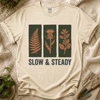 Slow And Steady Art Flower T-Shirt
