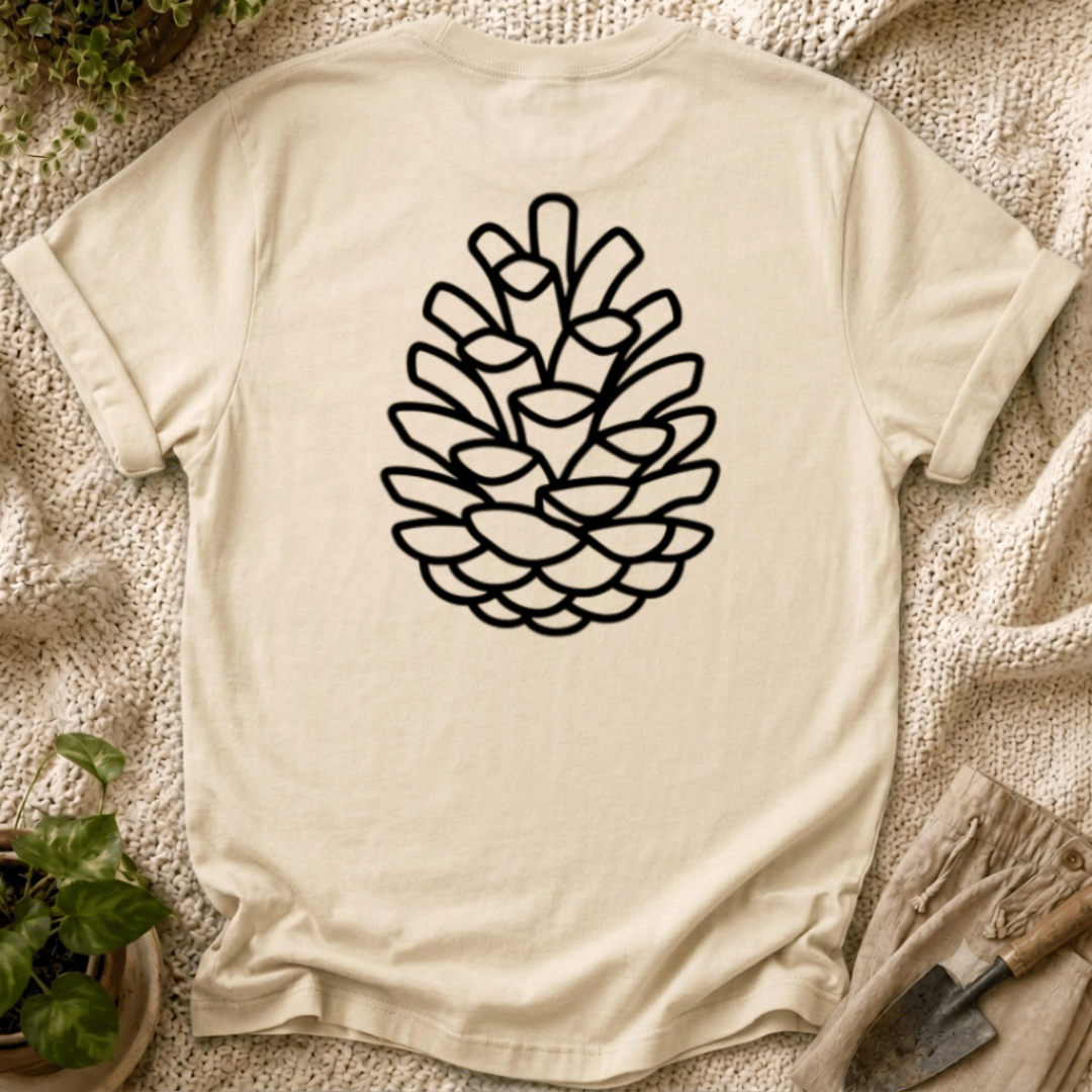Quiet Pinecone Botanical T-Shirt by Zen & Zucchinis Slow Garden Club