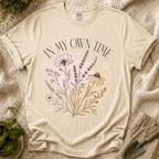In My Own Time Boho Botanical T-Shirt by Zen & Zucchinis Slow Garden Club