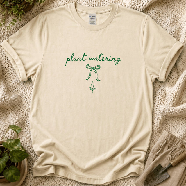 Plants Watering Garden T-Shirt by Zen & Zucchinis Slow Garden Club