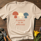 Funguy T-Shirt - botanical nature graphic t-shirt, minimalist design, unisex tee for Nature Lovers, Garnder, Farmer, Plant Lovers