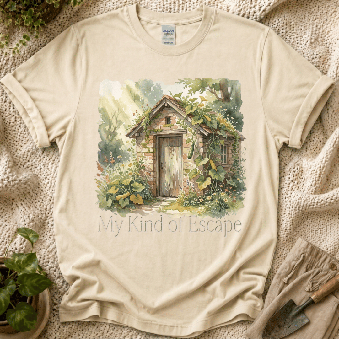 My Kind of Escape Slow Garden T-Shirt by Zen & Zucchinis Slow Garden Club