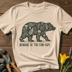 Beware of the Fun-Guy T-Shirt - botanical nature graphic t-shirt, minimalist design, unisex tee for Nature Lovers, Garnder, Farmer, Plant Lovers