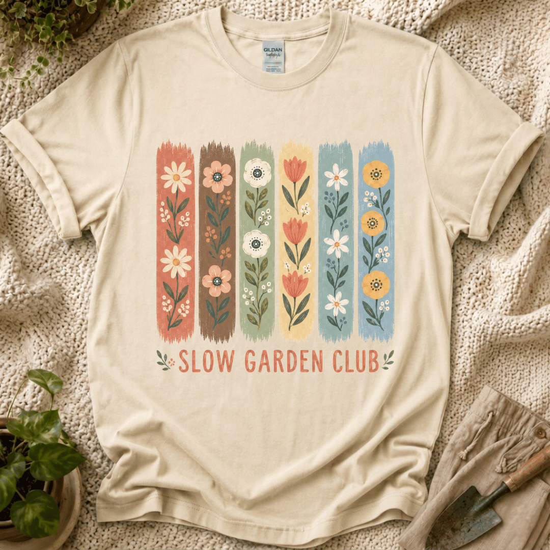 Flower Stripes Garden T-Shirt