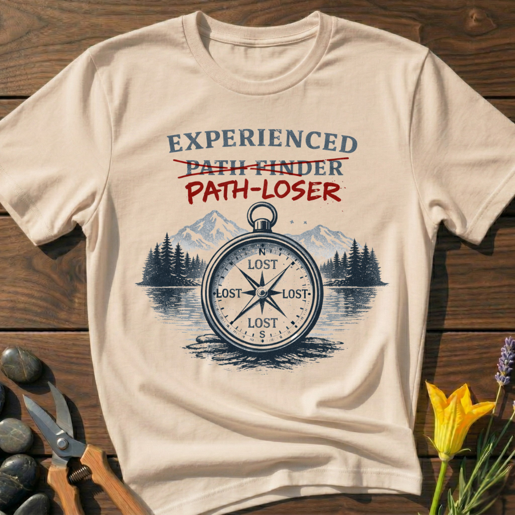 Path Finder T-Shirt - botanical nature graphic t-shirt, minimalist design, unisex tee for Nature Lovers, Garnder, Farmer, Plant Lovers