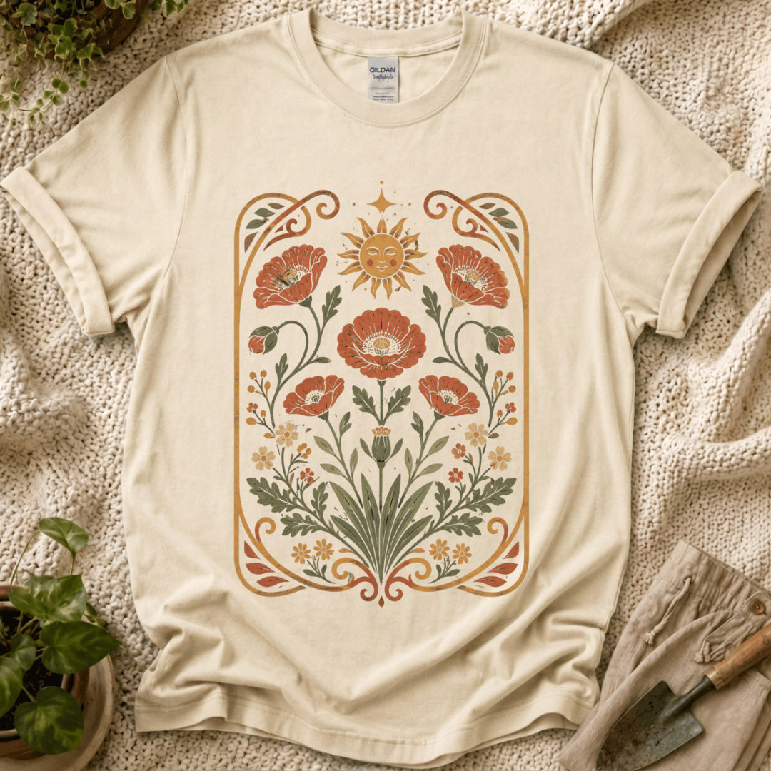 Wildflower Garden T-Shirt by Zen & Zucchinis Slow Garden Club