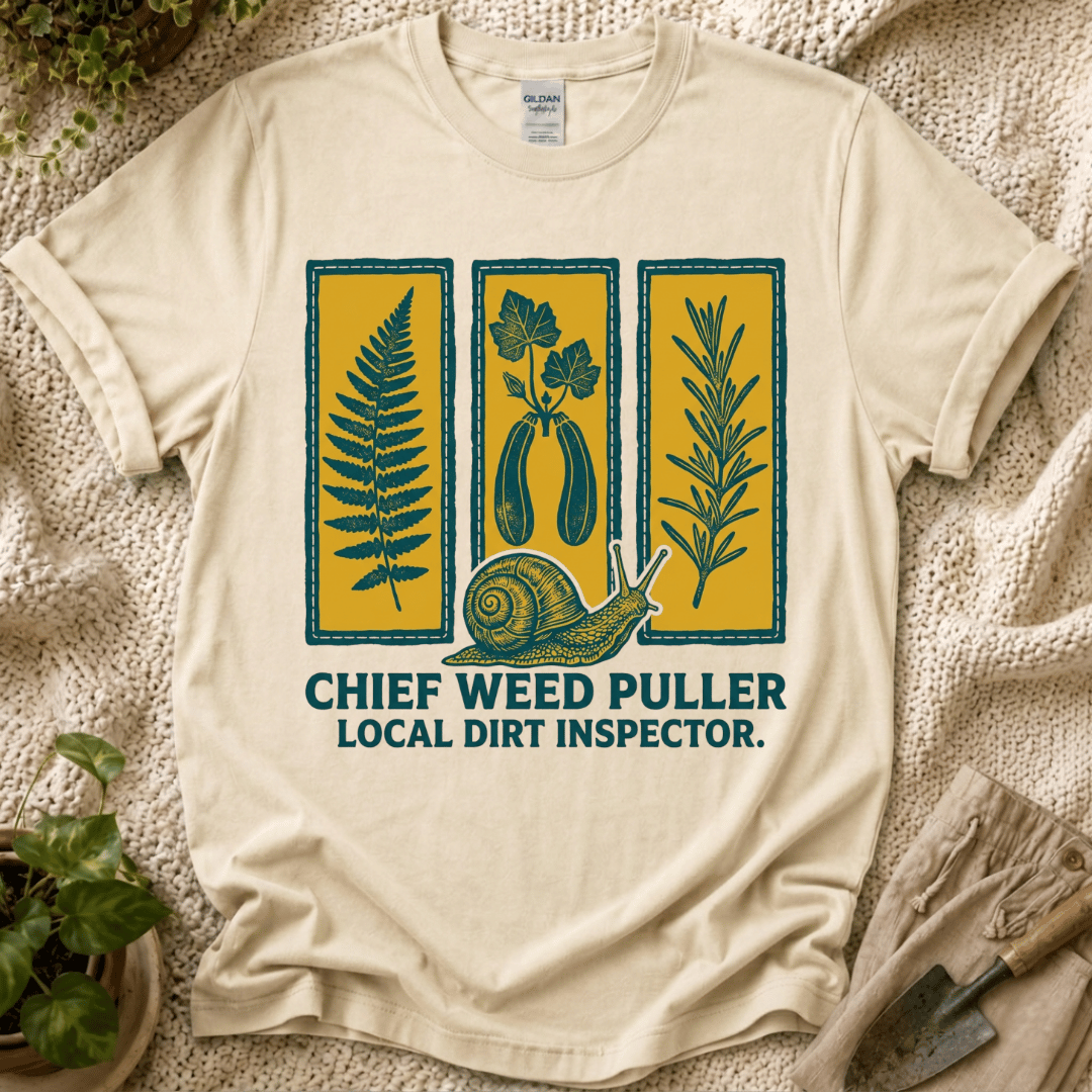 Chief Weed Puller Garden Club T-Shirt