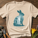 Rabbits Dream T-Shirt - botanical nature graphic t-shirt, minimalist design, unisex tee for Nature Lovers, Garnder, Farmer, Plant Lovers