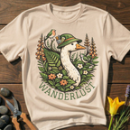 Wanderlust T-Shirt - botanical nature graphic t-shirt, minimalist design, unisex tee”