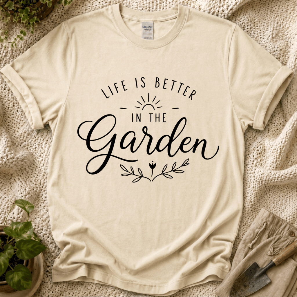 Life Is Better In The Garden T-Shirt - Zen & Zucchinis garden graphic tee