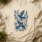 Botanical Birds T-Shirt by Zen & Zucchinis Slow Garden Club