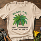 Coping Mechanism T-Shirt - botanical nature graphic t-shirt, minimalist design, unisex tee for Nature Lovers, Garnder, Farmer, Plant Lovers