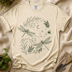 Moonlit Dragonfly Garden T-Shirt by Zen & Zucchinis Slow Garden Club