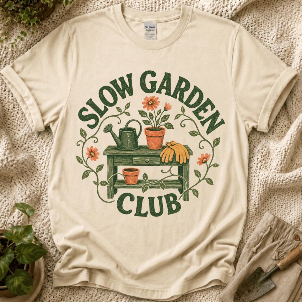 Slow Garden Club Garden Bench T-Shirt