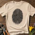 Human Touch T-Shirt - botanical nature graphic t-shirt, minimalist design, unisex tee”