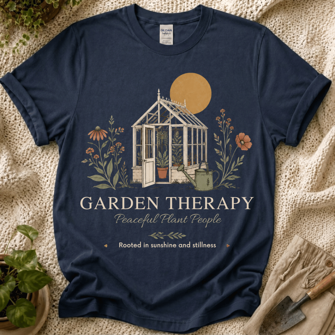 Garden Therapy T-Shirt by Zen & Zucchinis Slow Garden Club