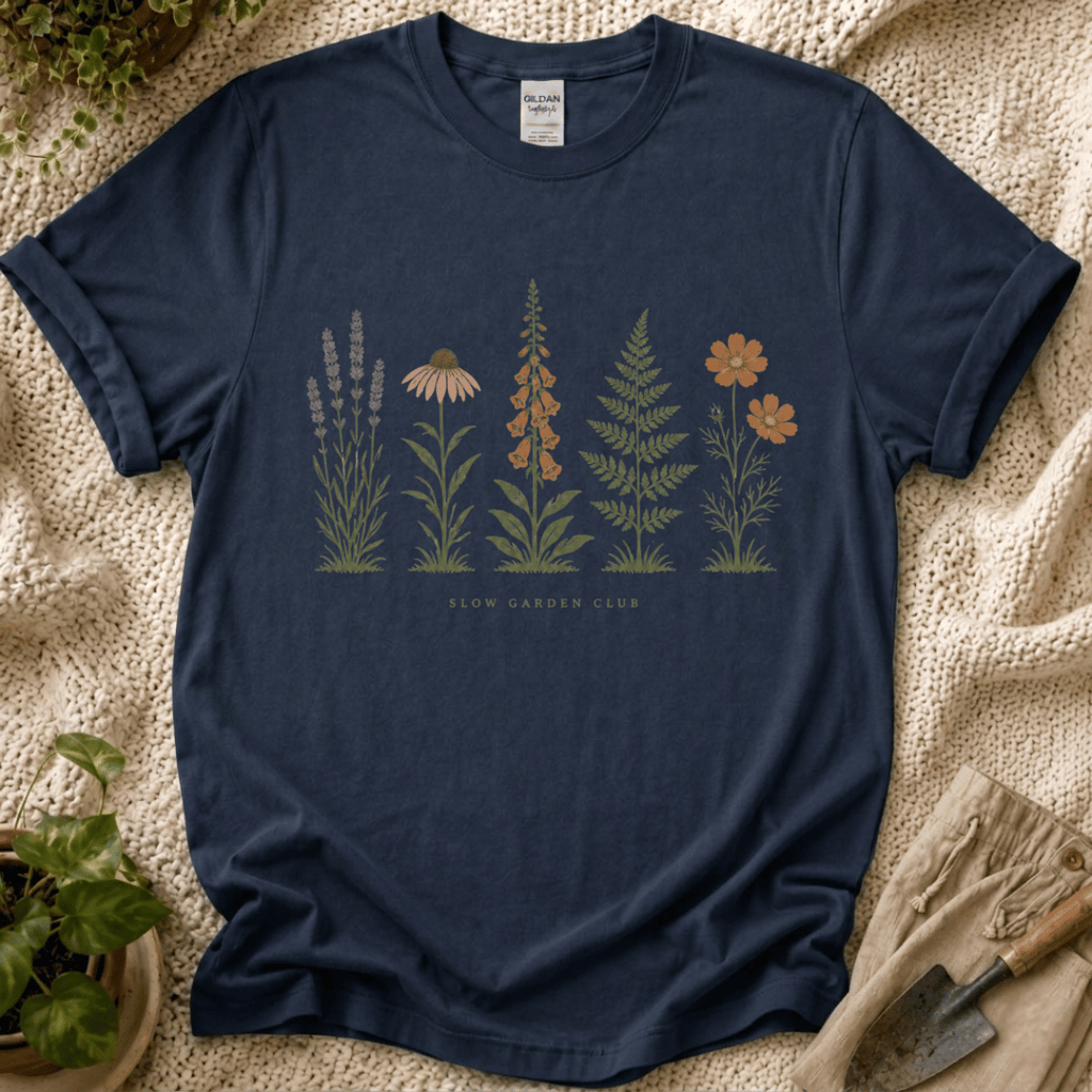 Slow Garden Club Wildflowers T-Shirt by Zen & Zucchinis Slow Garden Club