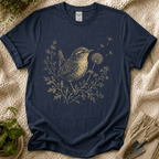 Tiny Bird Dandelion Wish T-Shirt
