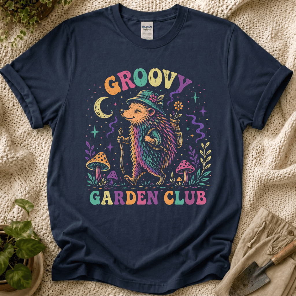 Grovy Hedgehog Garden Club T-Shirt