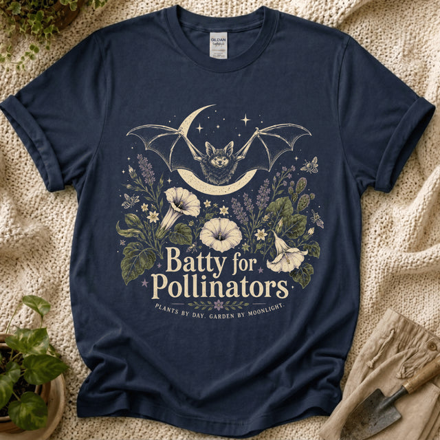 Batty For Pollinators T-Shirt - Zen & Zucchinis garden graphic tee