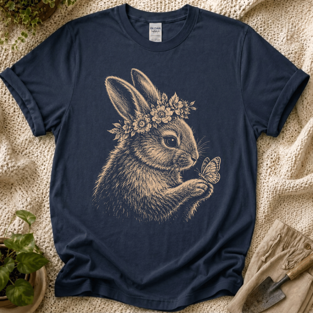 Wildflower Slow Garden Bunny T-Shirt by Zen & Zucchinis Slow Garden Club