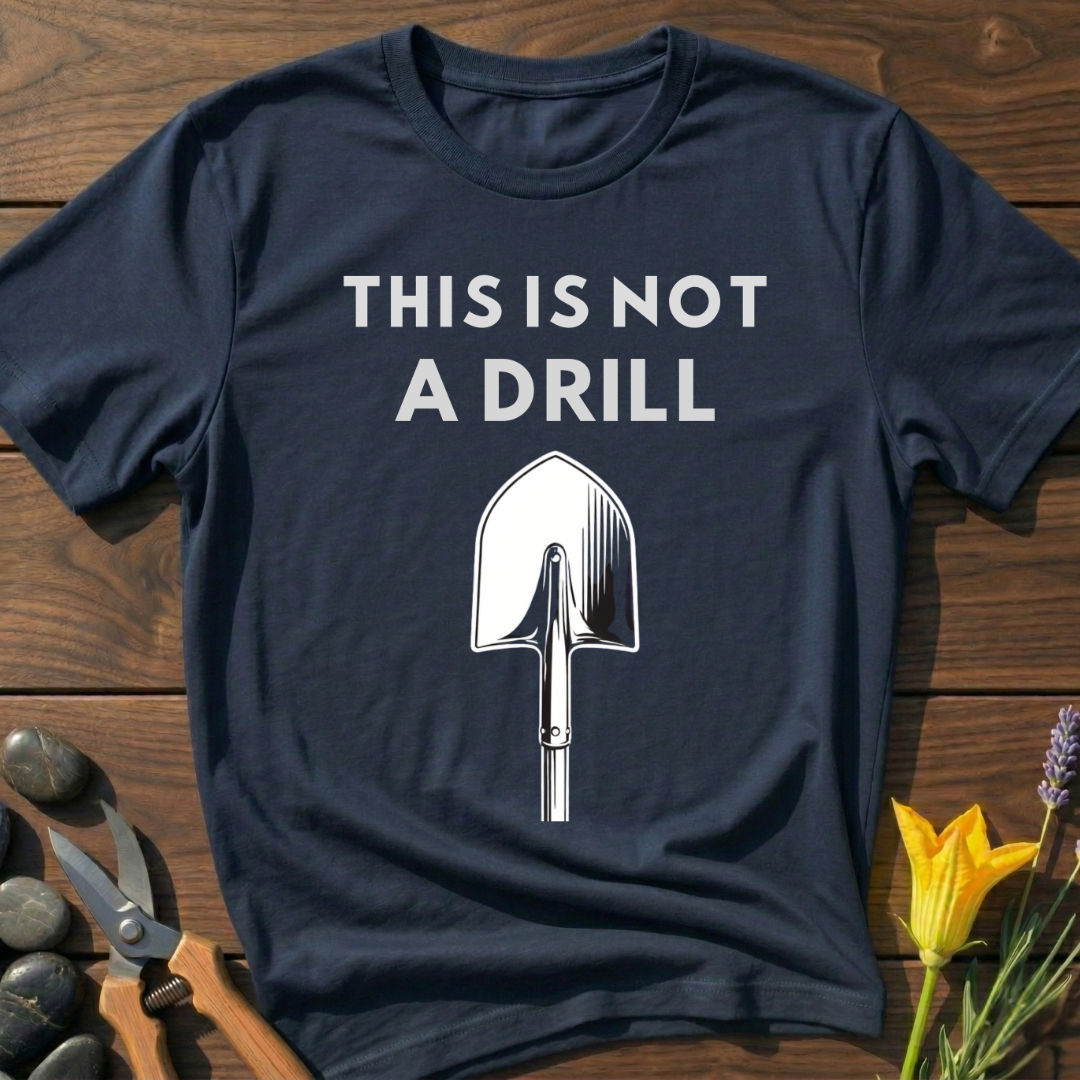 It's a Shovel T-Shirt - botanical nature graphic t-shirt, minimalist design, unisex tee for Nature Lovers, Garnder, Farmer, Plant Lovers