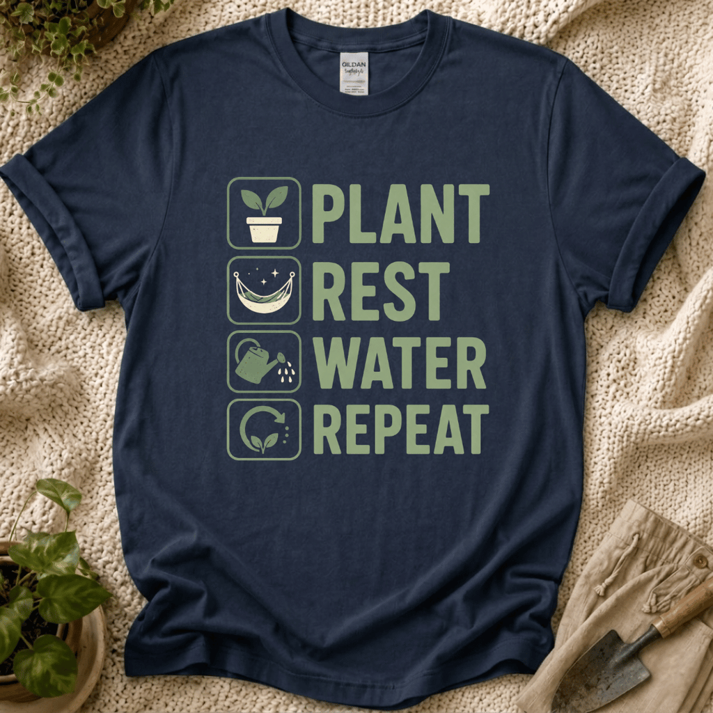 Plant Rest Water Repeat T-Shirt