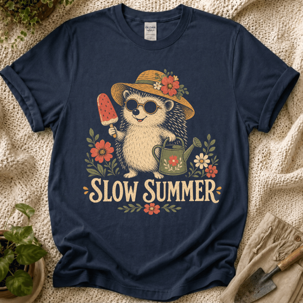 Slow Summer Hedgehog T-Shirt