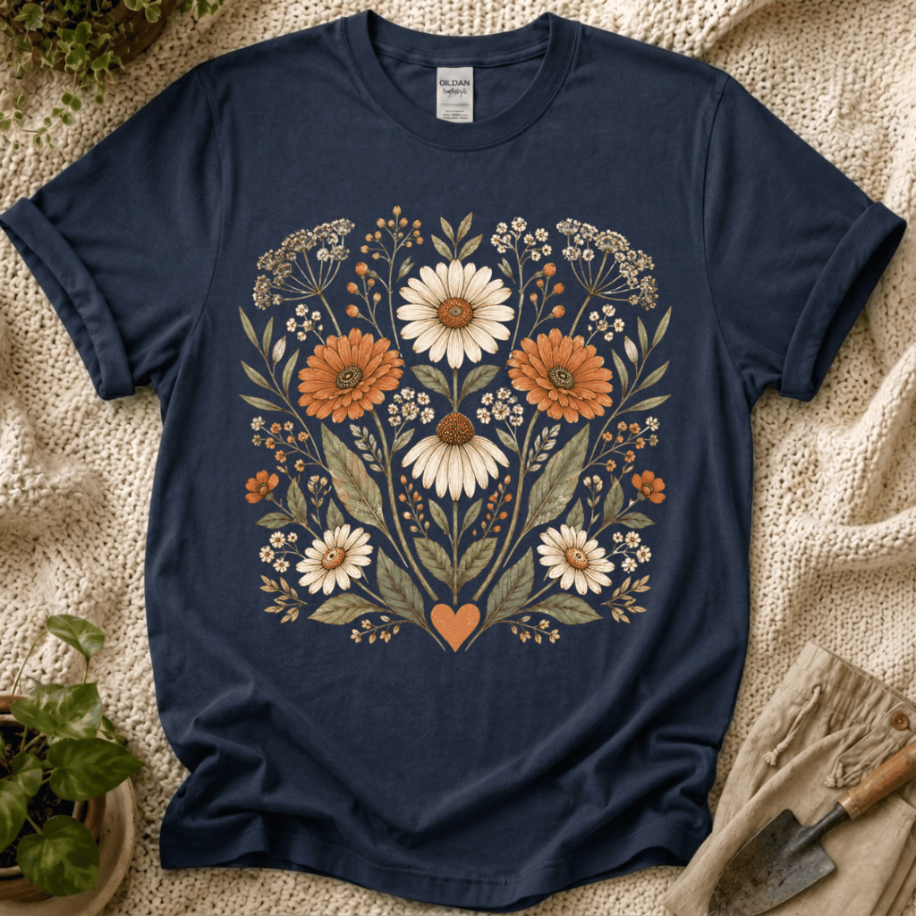 Garden Heart Bloom T-Shirt