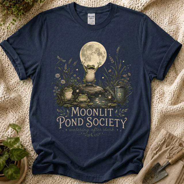 Moonlit Pond Society T-Shirt by Zen & Zucchinis Slow Garden Club