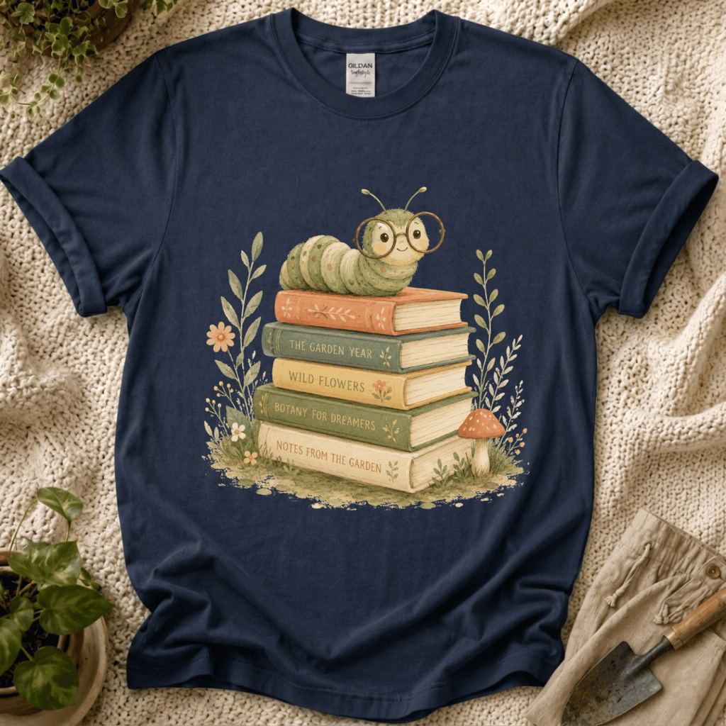 Book Lovers Garden T-Shirt - Zen & Zucchinis garden graphic tee