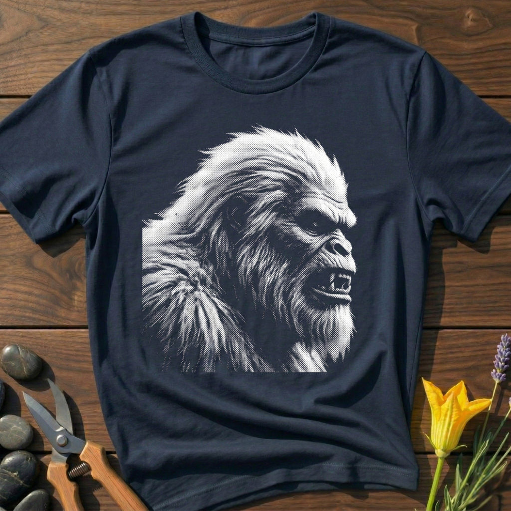 Yeti T-Shirt - botanical nature graphic t-shirt, minimalist design, unisex tee for Nature Lovers, Garnder, Farmer, Plant Lovers