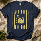 Snial In Stripes Garden Summer T-Shirt