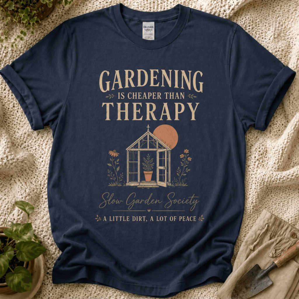 Gardening Is Cheaper Than Therapy Gardener T-Shirt
