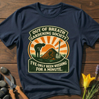 Out of Breath Garden Society T-Shirt - botanical nature graphic t-shirt, minimalist design, unisex tee for Nature Lovers, Garnder, Farmer, Plant Lovers