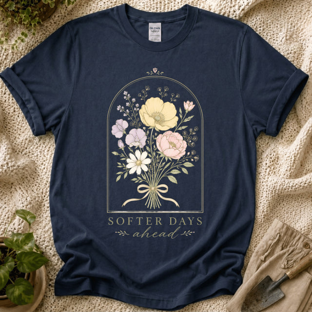 Softer Days Ahead Flower T-Shirt - Zen & Zucchinis garden graphic tee