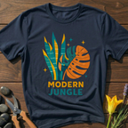 Modern Jungle T-Shirt - botanical nature graphic t-shirt, minimalist design, unisex tee for Nature Lovers, Garnder, Farmer, Plant Lovers