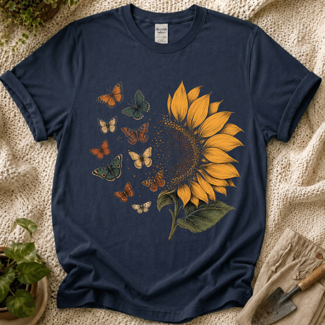 Sunflower Butterflies T-Shirt