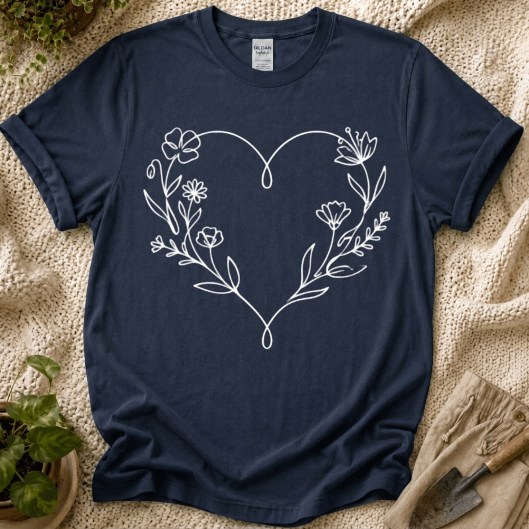 Flower Love T-Shirt by Zen & Zucchinis Slow Garden Club