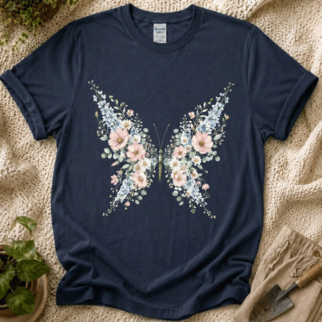 Flower Butterfly Beauty Garden T-Shirt by Zen & Zucchinis Slow Garden Club
