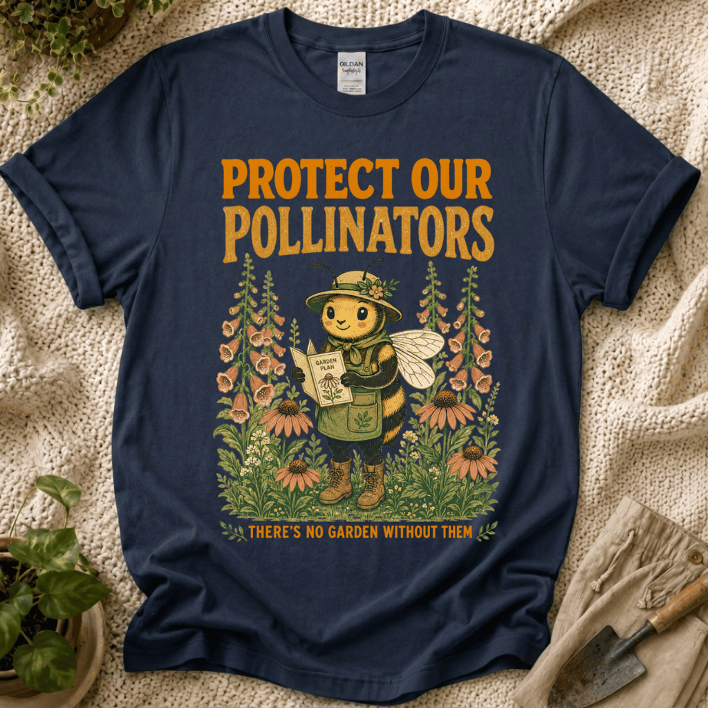 Protect Our Pollinators T-Shirt - Zen & Zucchinis garden graphic tee