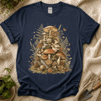 Quiet Forest Mushroom Gathering T-Shirt