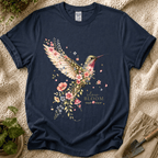 Hummingbird Moment Slow Bloom Garden T-Shirt by Zen & Zucchinis Slow Garden Club