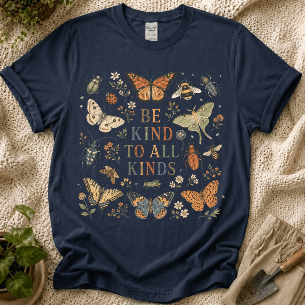 Be Kind to All Kinds Garden Friends T-Shirt by Zen & Zucchinis Slow Garden Club