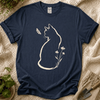 Cat Butterfly Silhouette T-Shirt